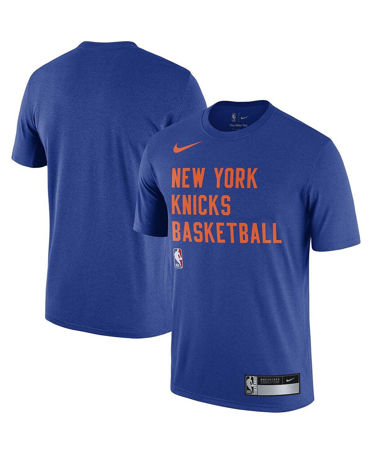 

Мужская синяя футболка New York Knicks 2023/24 Sideline Legend Performance Practice Practice Nike