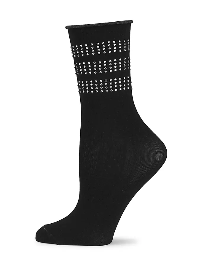 

Носки с кристаллами Cynthia Rowley, черный
