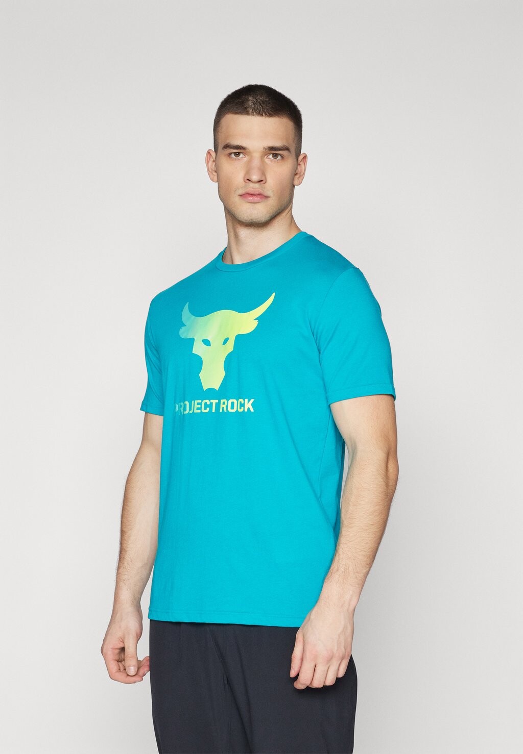 

Футболка с принтом PAYOFF GRAPHC Under Armour, цвет circuit teal/radial turquoise/high yellow