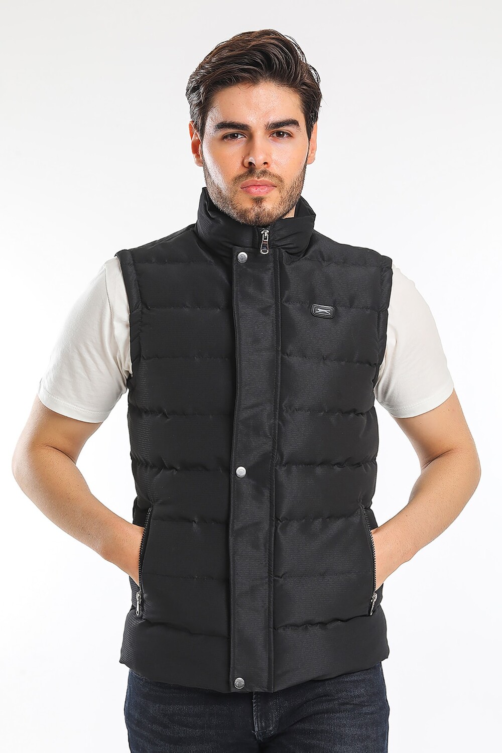 

Мужской жилет Zula черный St21ye010-500 V2 Slazenger