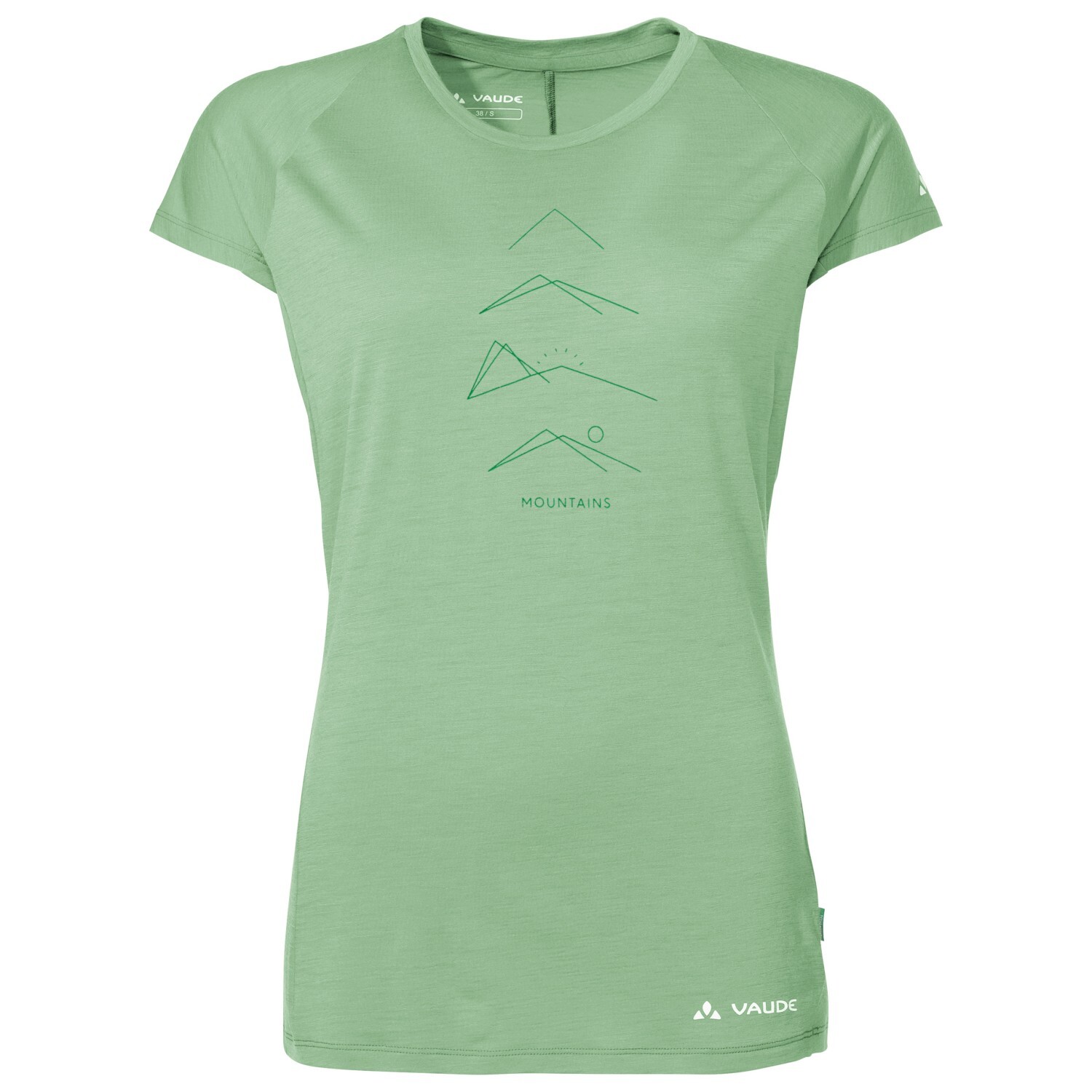 

Рубашка из мериноса Vaude Women's Tekoa Wool, цвет Aloe Vera Uni