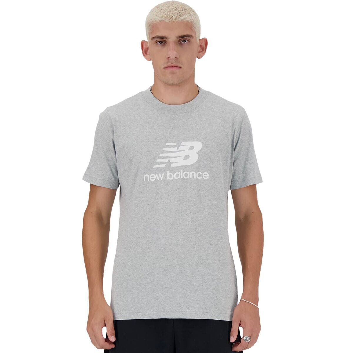 

Футболка с логотипом sport essentials New Balance, серый