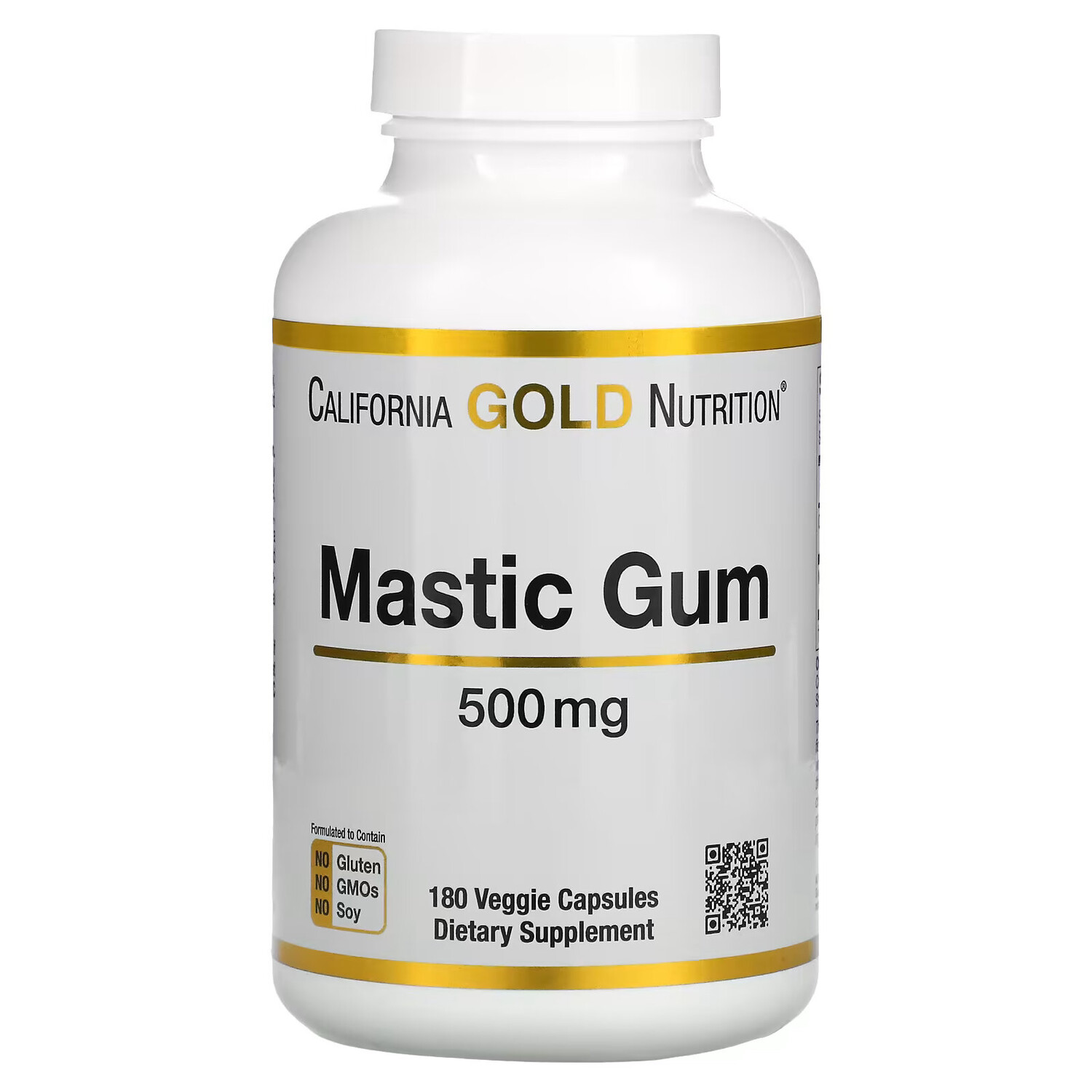 

Мастиковая смола California Gold Nutrition 500 мг, 180 капсул