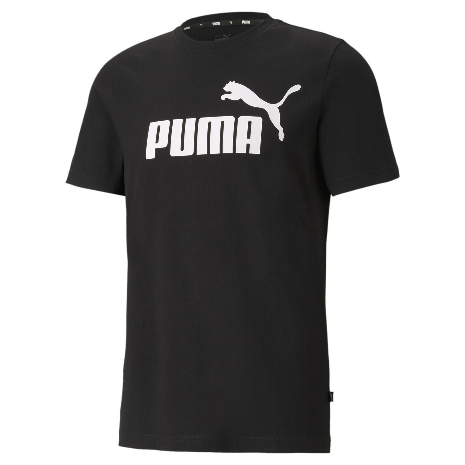 

Мужская футболка с логотипом Essentials PUMA, черный