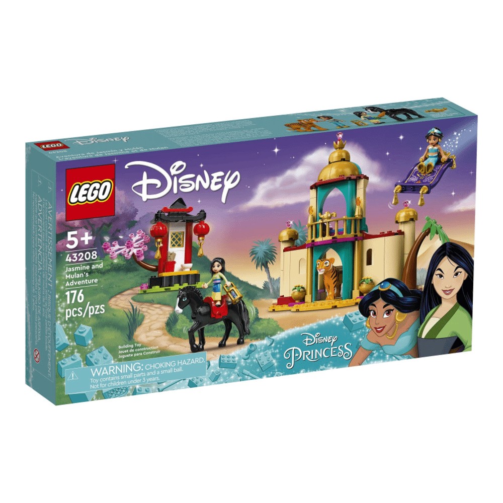 Конструктор LEGO Disney Princess 43208 Приключения Жасминса и Мулана конструктор lego disney princess 43208 приключения жасмин и мулан 176 дет