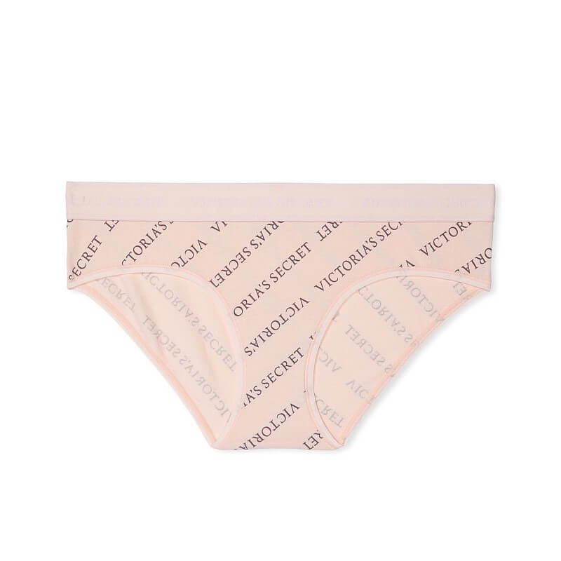 

Трусики-хипхаггеры Victoria's Secret Logo Cotton, светло-розовый