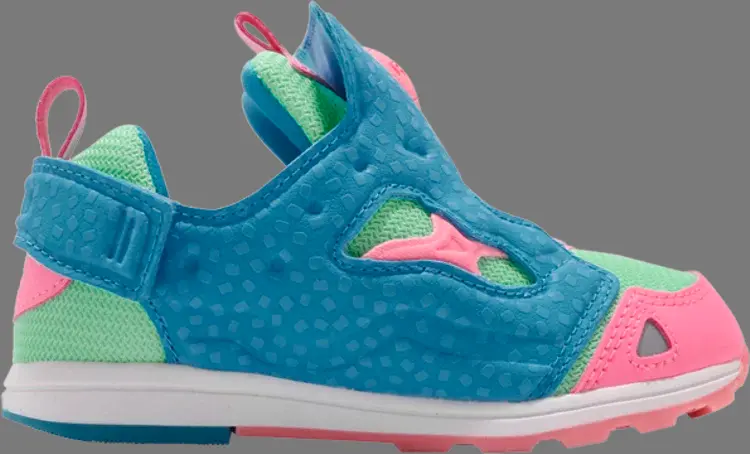 

Кроссовки versa pump fury syn td 'blue green pink' Reebok, синий