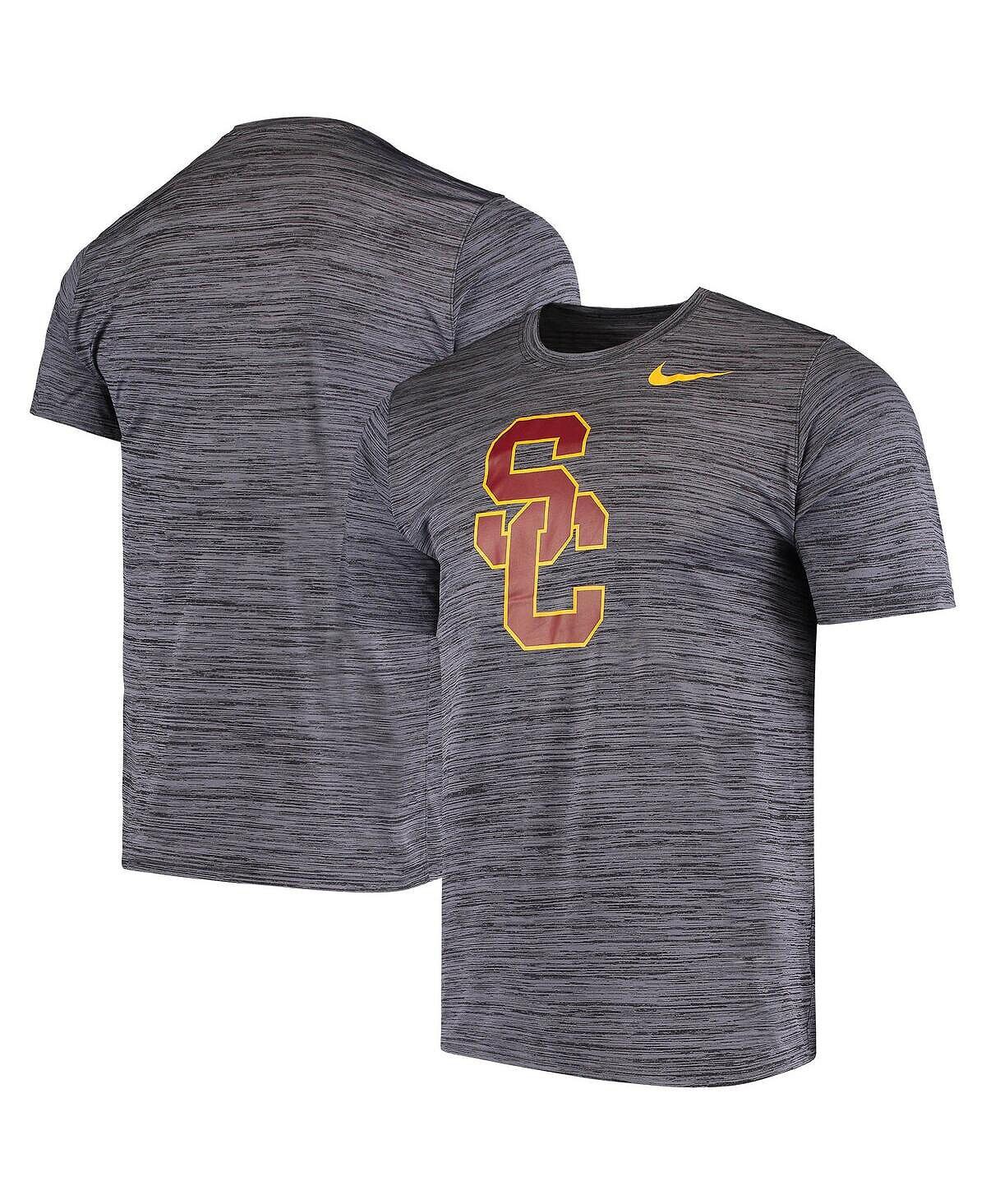 

Мужская черная футболка usc trojans с логотипом velocity legend performance Nike, черный