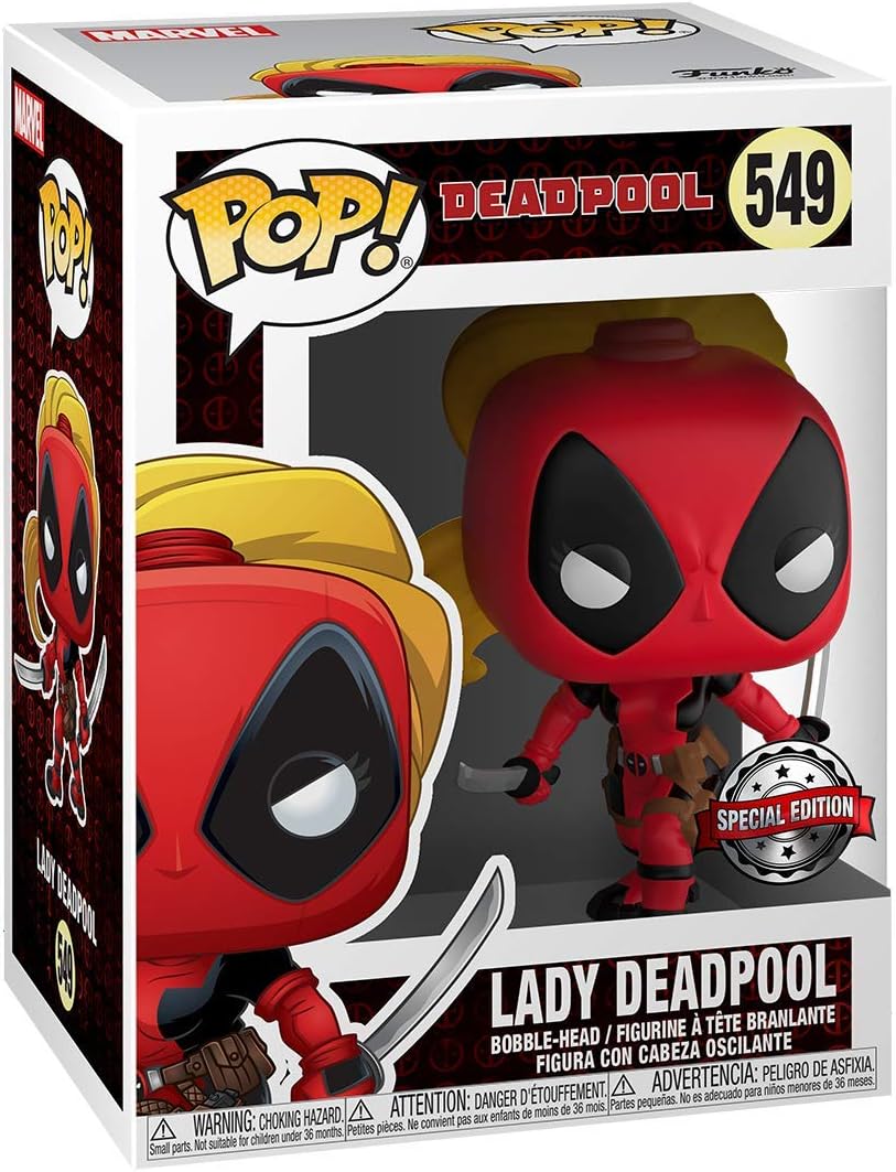 Фигурка Funko Pop! Marvel Lady Deadpool Exclusive 549 брелок deadpool head 3d