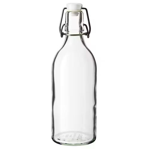 Бутылка с пробкой 0.5 литров Ikea Korken, прозрачный банки крышка для бутылки с напитком 4 шт многоразовая крышка для соды пива напитков защитная крышка быстрая доставка полезно