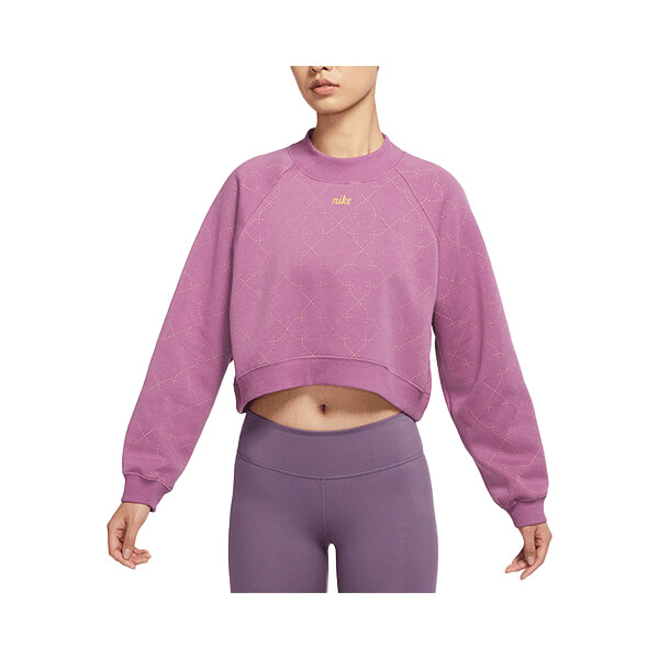 

Толстовка Nike Athleisure Casual Sports Fleece Lined Short Round Neck Pullover Purple Red Violet, Фиолетовый