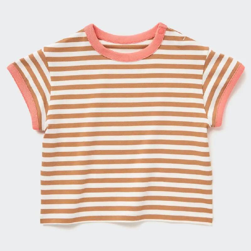 

Футболка для малышей Uniqlo Toddler Short Sleeved, коричневый