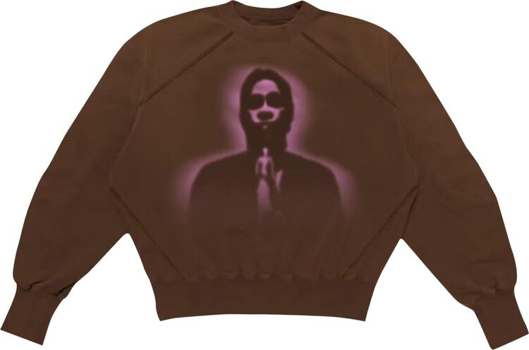 

Толстовка Sp5der x Young Thug Crewneck 'Angel Brown', коричневый