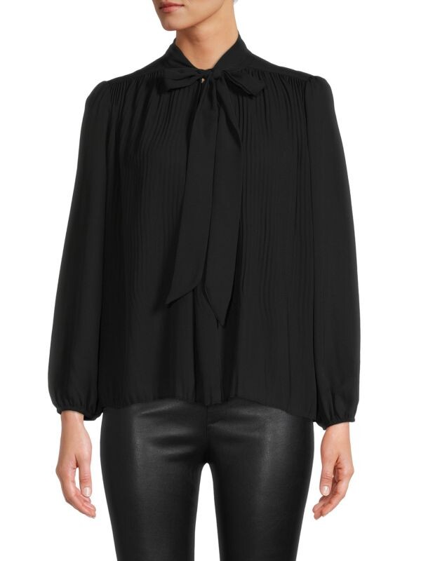 

Топ NANETTE Lepore с длинным рукавом, very black