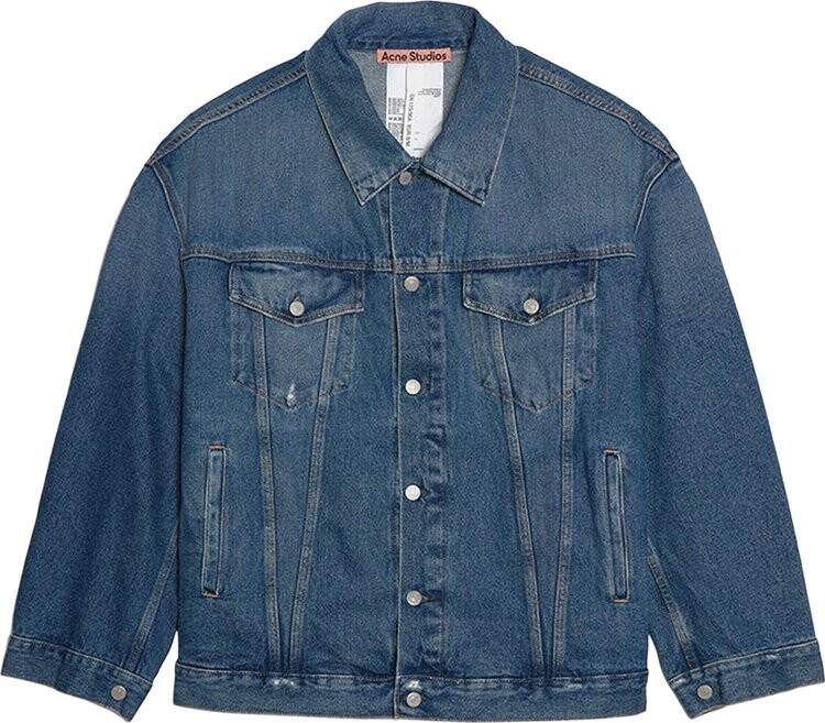 

Куртка Acne Studios Oversized Denim Jacket Mid Blue, синий