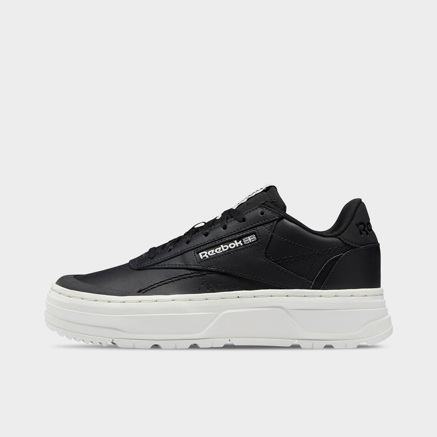 

Женская повседневная обувь Reebok Club C с двойной геоплатформой, черный