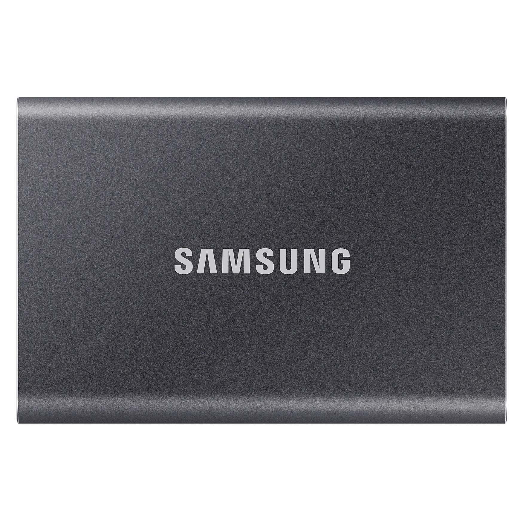 Внешний диск SSD Samsung T7, 2ТБ, серый - фото