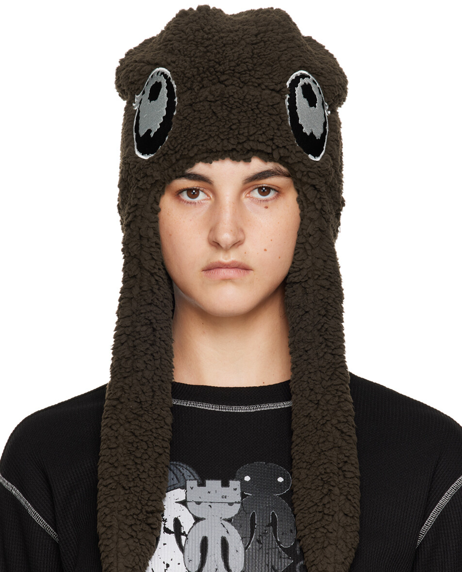 

Эксклюзивная коричневая летящая шапка SSENSE VeniceW