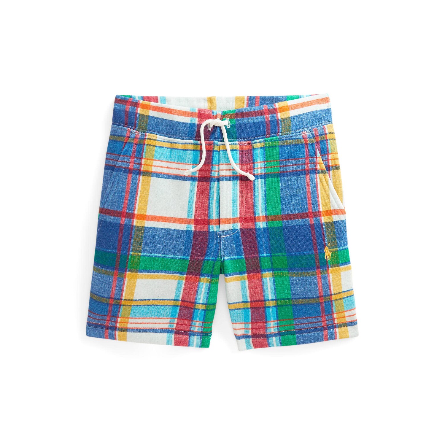 Шорты Polo Ralph Lauren Kids, Madras-Print Fleece Shorts кепка obey madras duckbill lemon multi