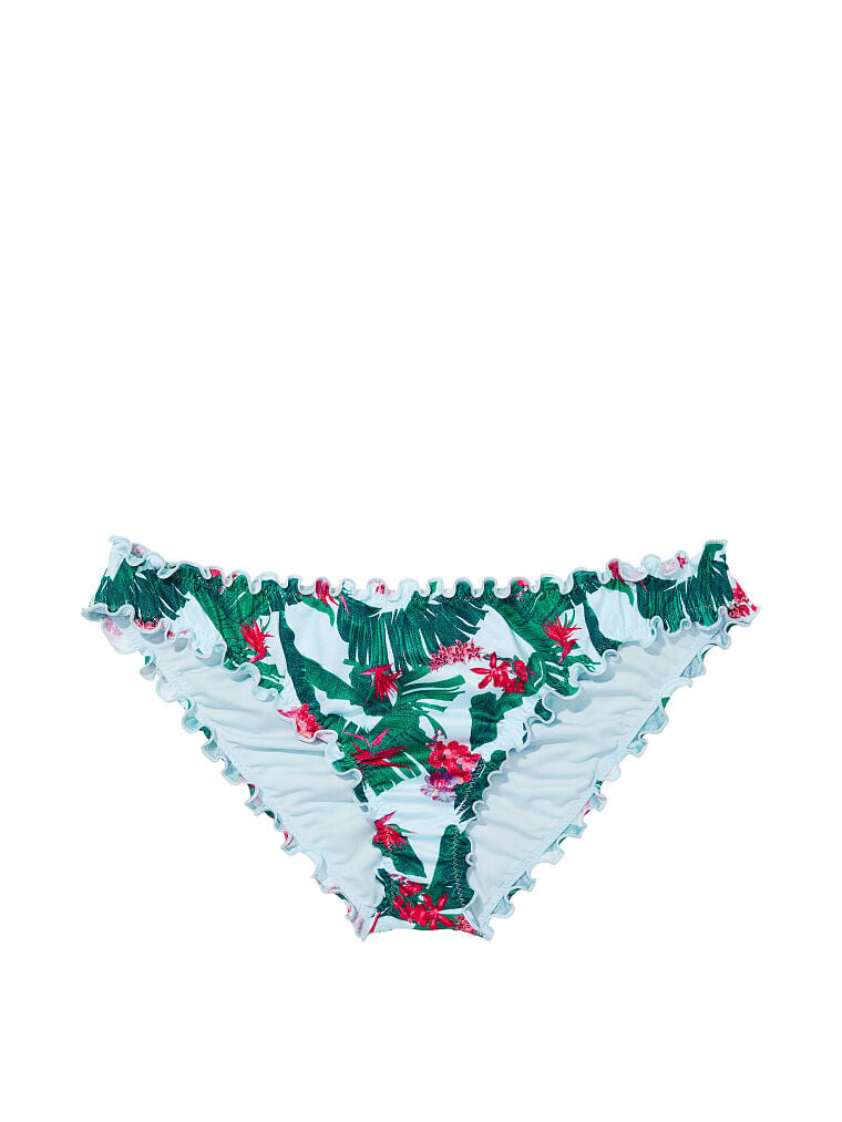 

Плавки бикини Victoria's Secret Swim Mix-and-match Ruffle Cheeky, мультиколор, Синий