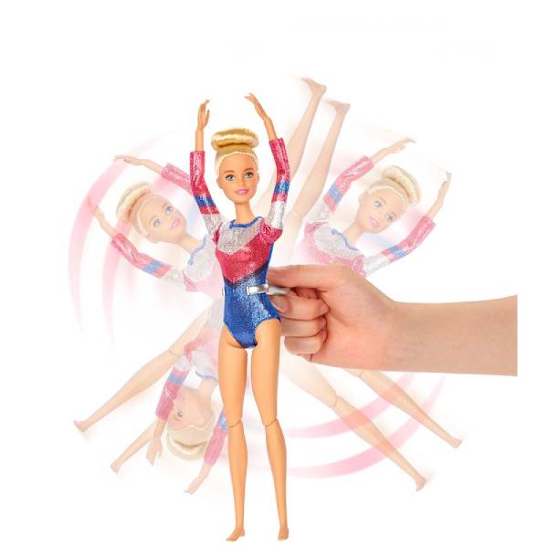 Barbie on sale gymnastics set