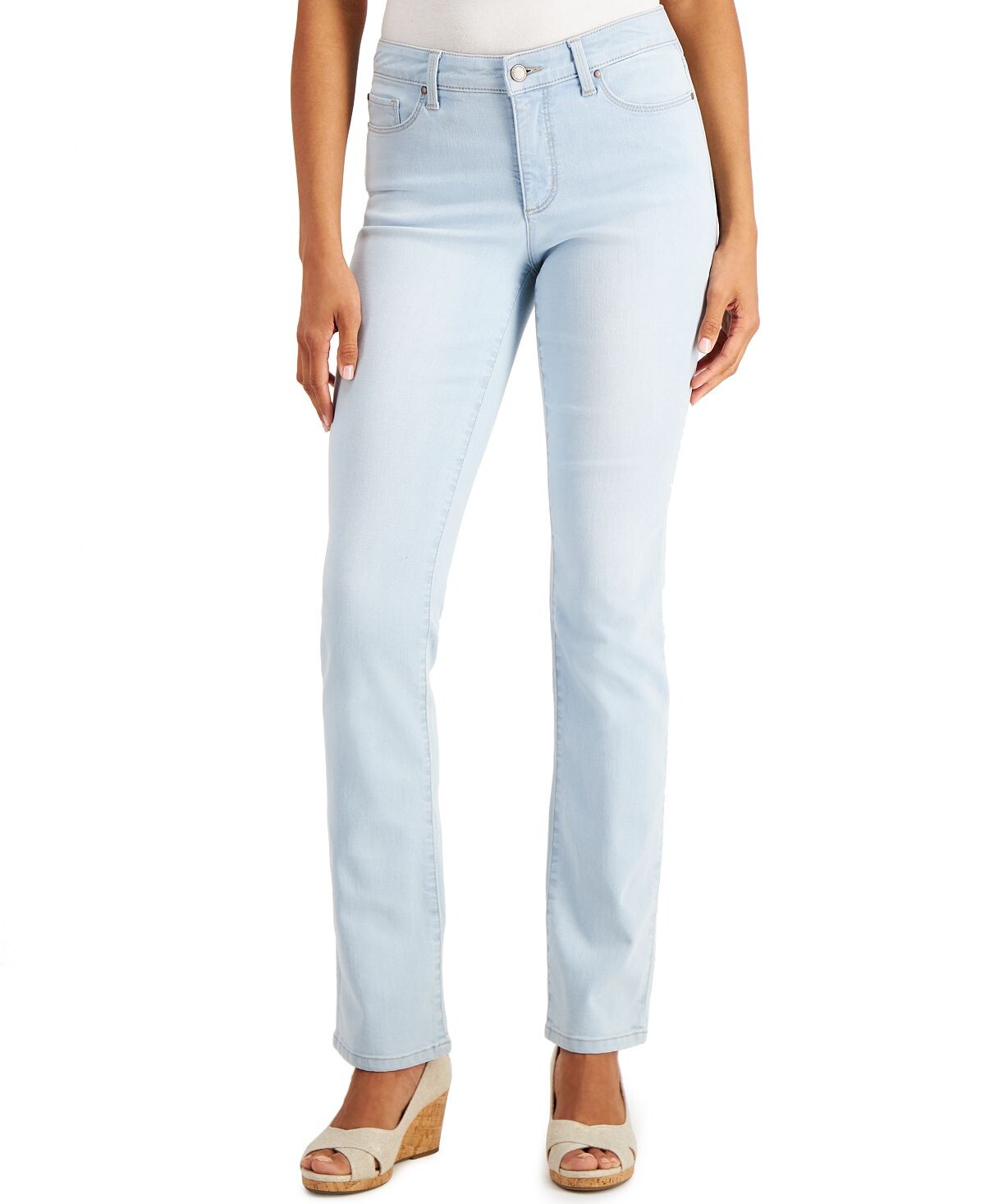 

Прямые джинсы petite lexington, созданные для macy's Charter Club, мульти