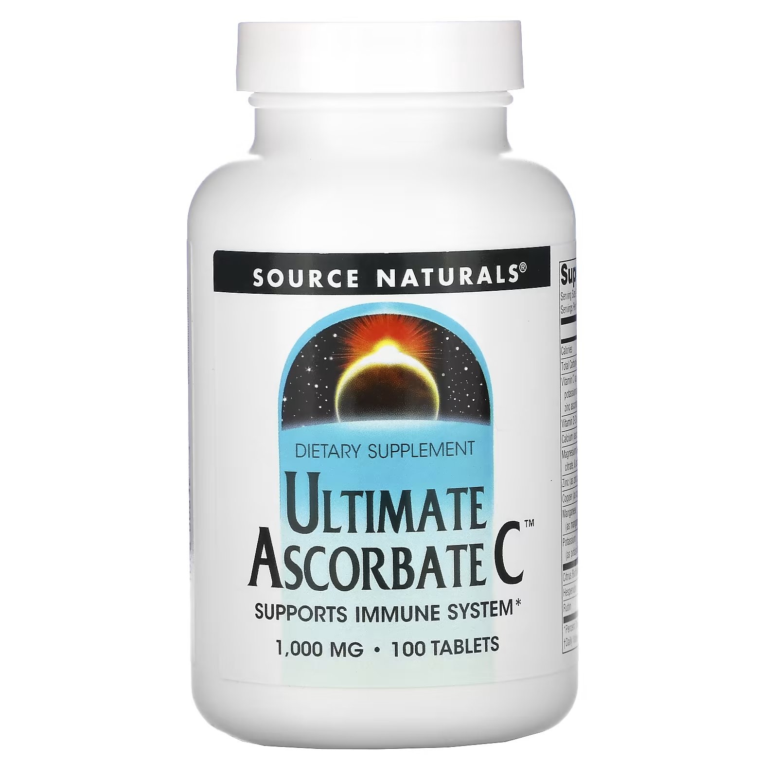 Source Naturals Ultimate Ascorbate C 1000 мг, 100 таблеток - фото