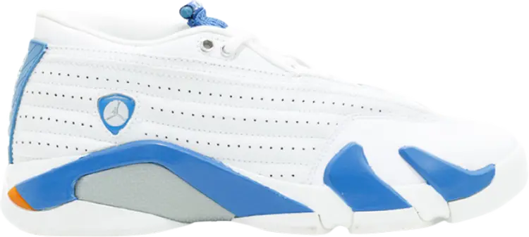 

Кроссовки Air Jordan 14 Retro Low GS Pacific Blue, белый
