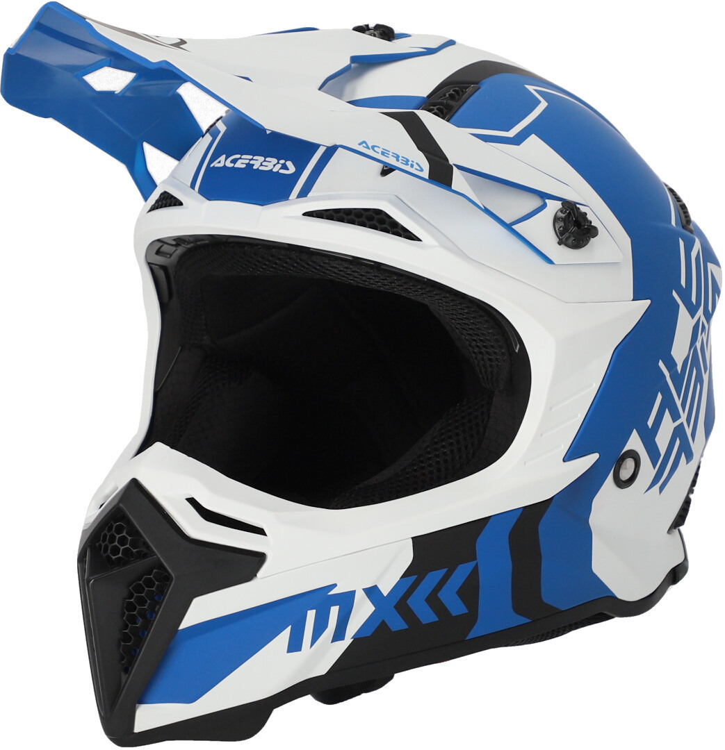 Шлем Acerbis Profile 5 для мотокросса, белый/синий