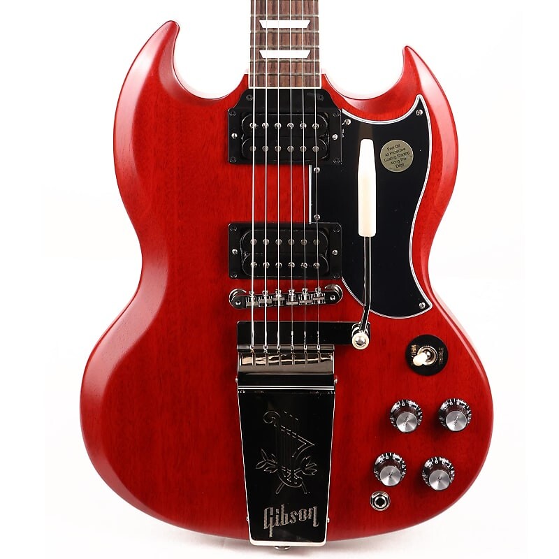 

Gibson SG Standard Faded '61 с Maestro Vibrola Cherry Gibson SG Faded '61 with Vibrola Cherry