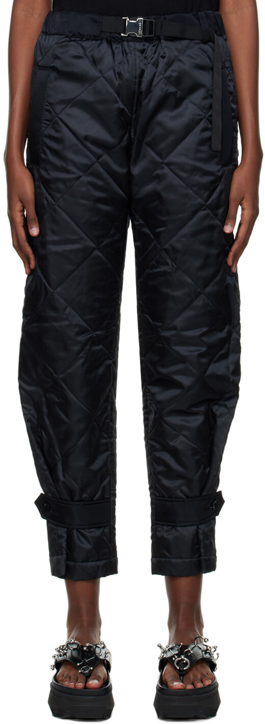 

Черные утепленные брюки sacai, Черный