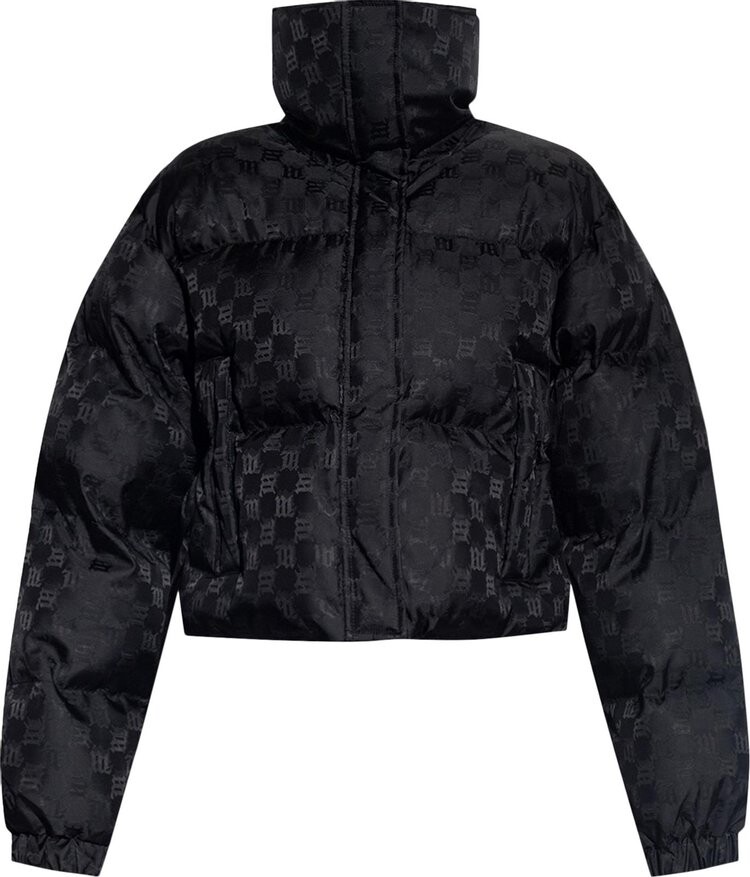 

Пуховик MISBHV Monogram Jacquard Puffer Coat 'Black', черный