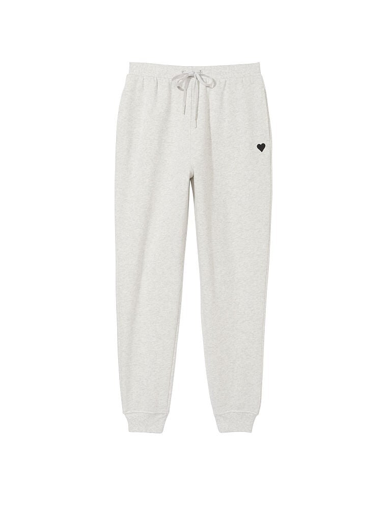 

Джоггеры Victoria's Secret Cotton Fleece High-Rise, светло-серый