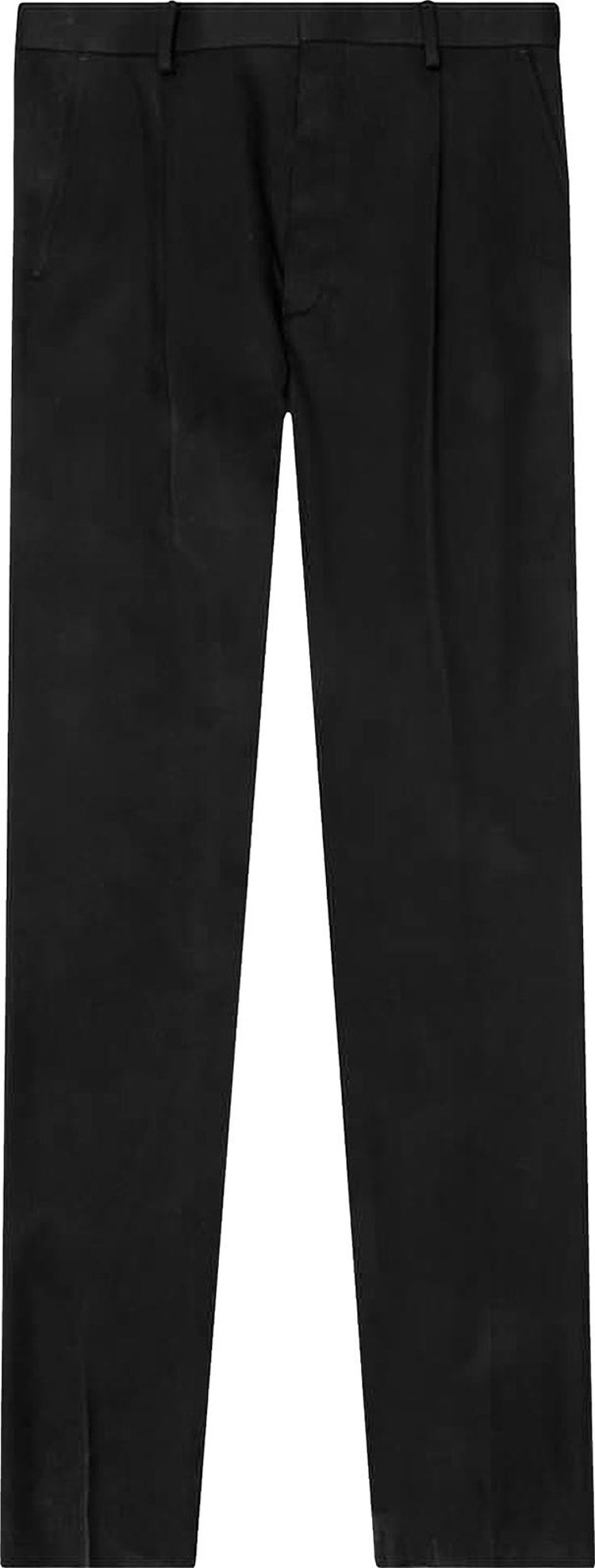 Брюки Wacko Maria Pleated Trousers Type-1 'Black', черный - фото