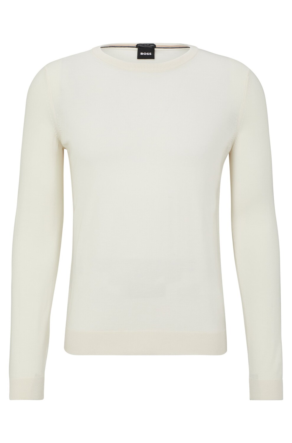 

Джемпер Hugo Boss Slim-fit In Virgin Wool, кремовый, Бежевый