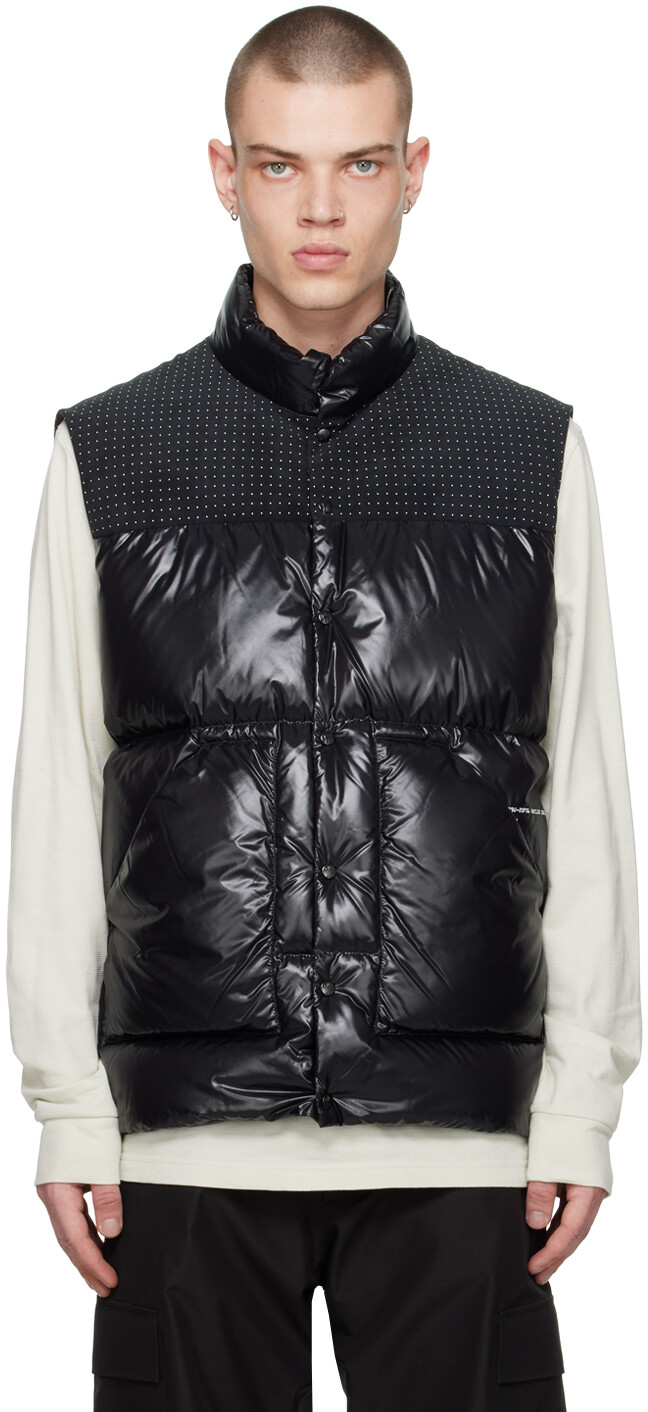 

7 Moncler FRGMT Hiroshi Fujiwara Черный пуховый жилет Osten Moncler Genius