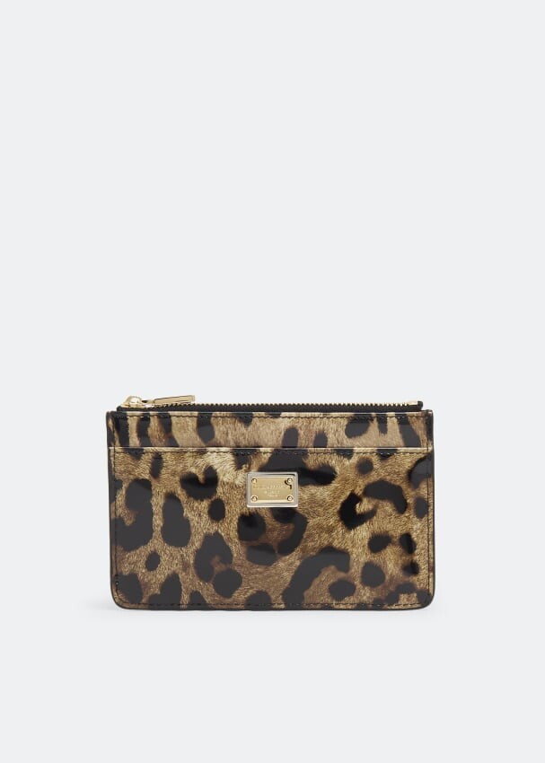 

Картхолдер DOLCE&GABBANA Medium Leopard-print card holder, животный принт
