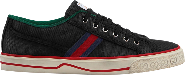 Кроссовки Gucci Tennis 1977 Black Cotton, черный - фото