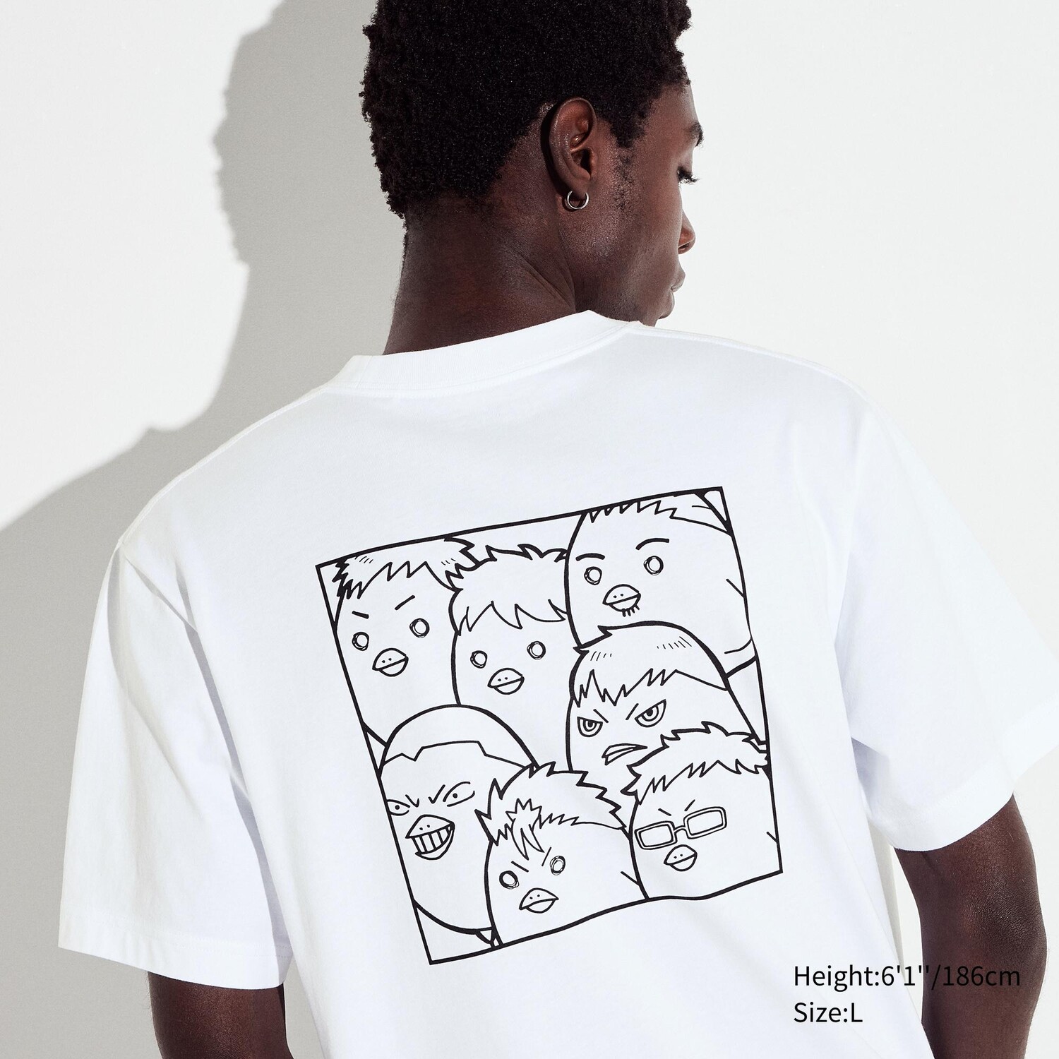 

Футболка с графикой UT UNIQLO Haikyu!!, белый