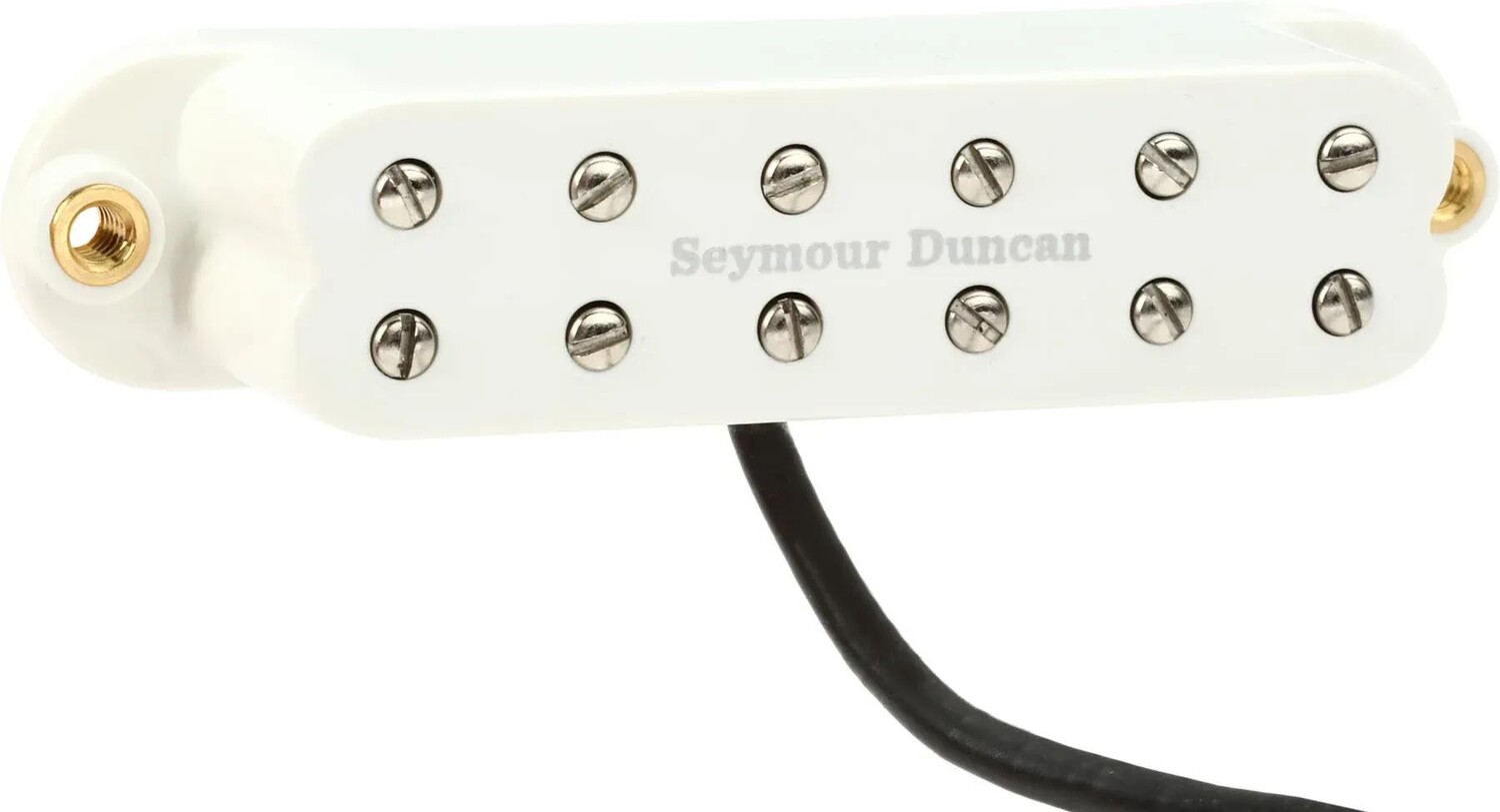 

Звукосниматель Seymour Duncan Custom Shop Pearly Gates Bridge Strat Single Coil Size, белый с логотипом