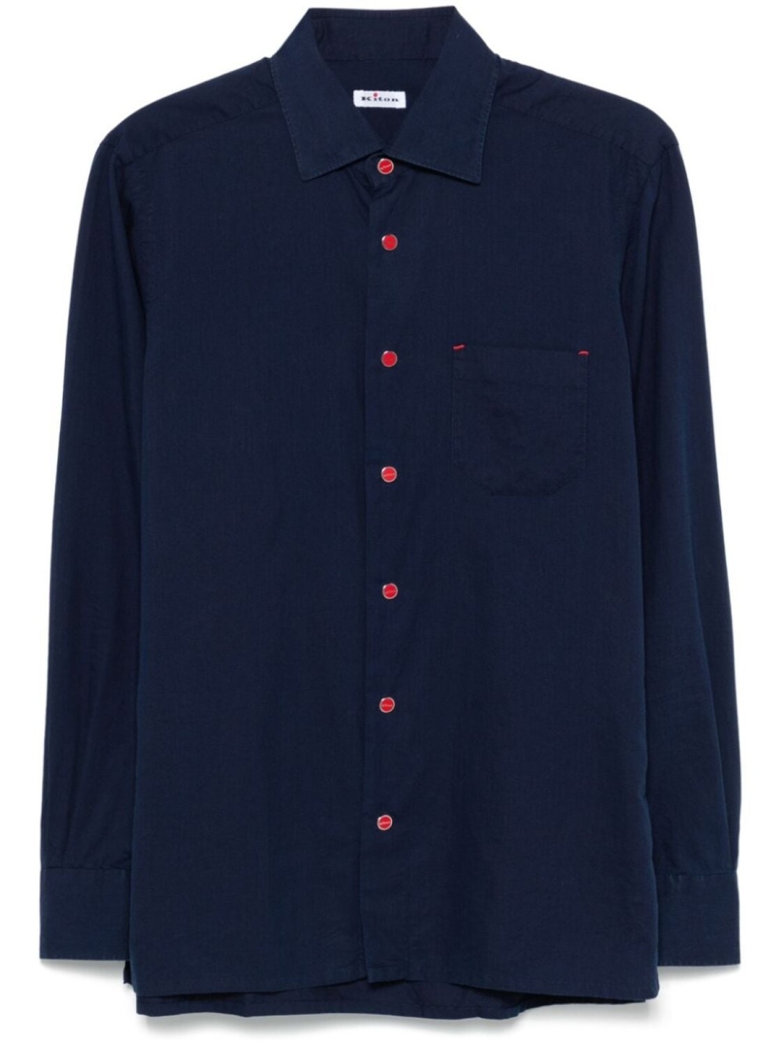 

Рубашка из хлопка Kiton, синий