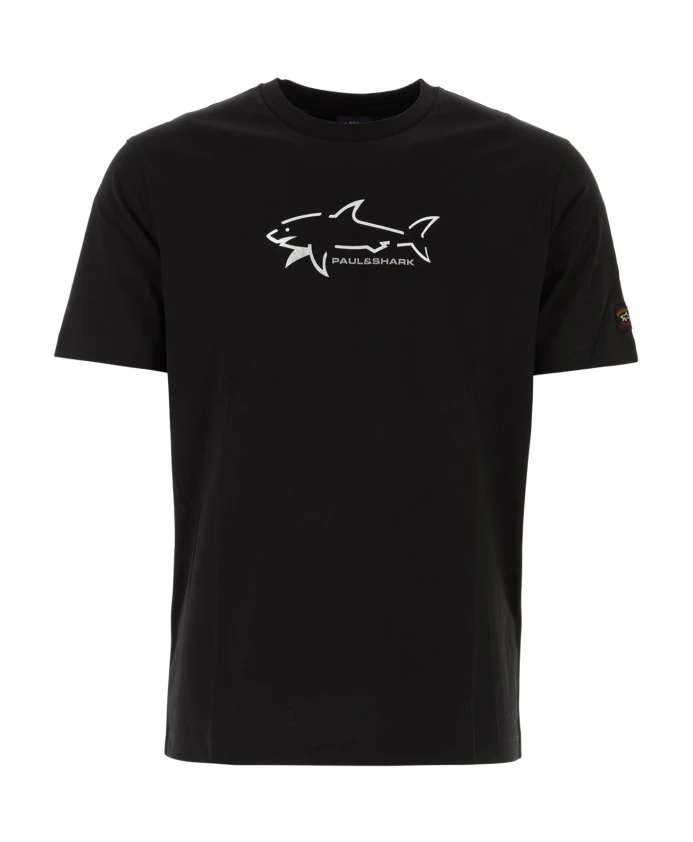 

Повседневная хлопковая футболка Paul & Shark, черный