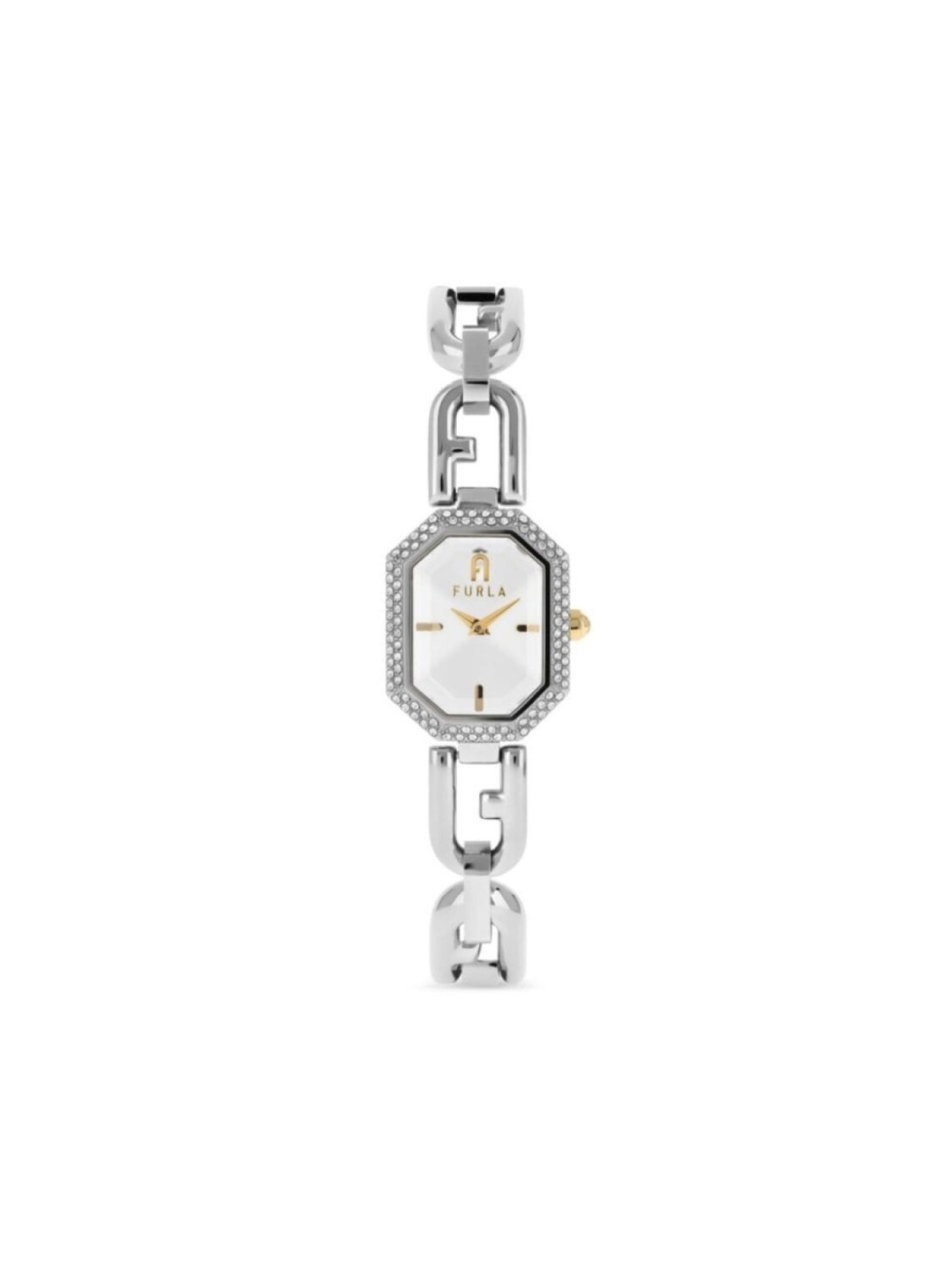 

Восьмиугольные наручные часы Furla, серебряный