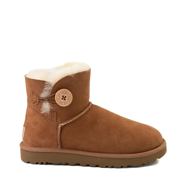 цена Женские мини-сапоги на пуговицах UGG Bailey, цвет Chestnut