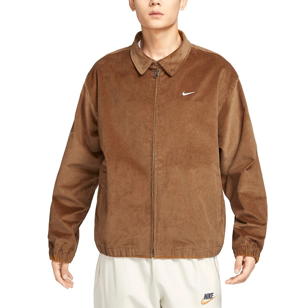 

Куртка Nike Life Harrington, коричневый/белый