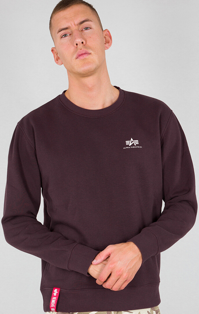 

Толстовка Alpha Industries Basic Small Logo, mahagony