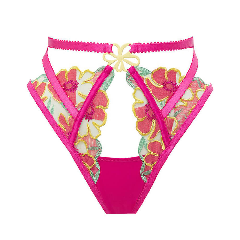 

Стринги Victoria`s Secret For Love & Lemons Lucy High-Waist Cheeky, розовый