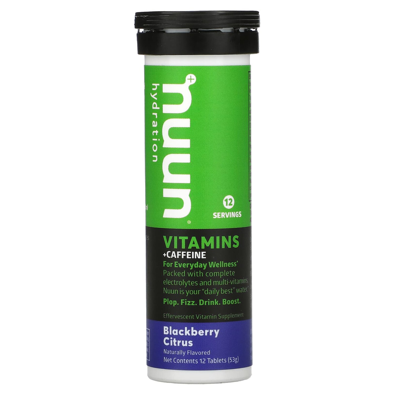 

Шипучая Витаминная Добавка Nuun, ежевика и цитрус, 12 таблеток