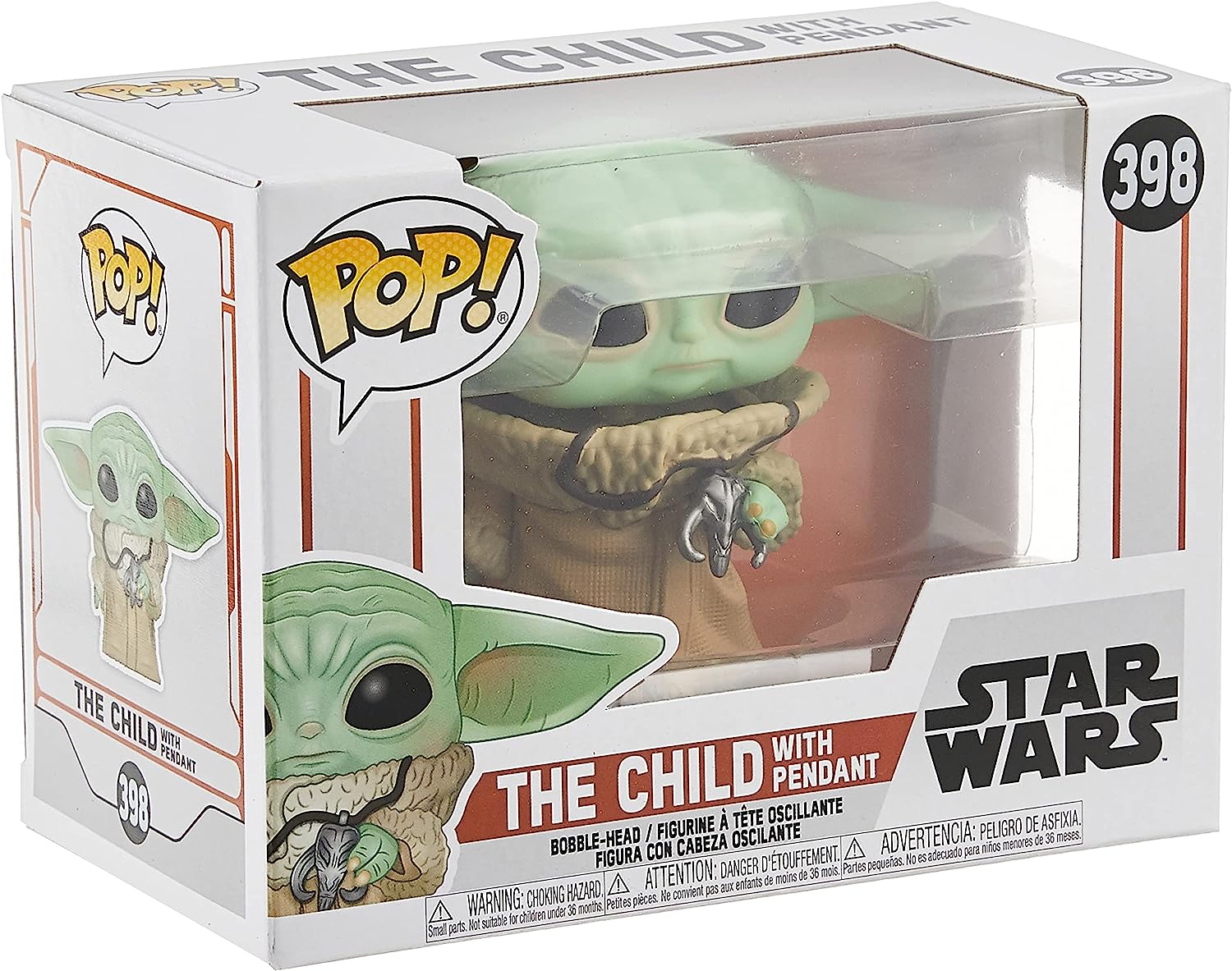 Фигурка Funko POP! Star Wars: The Mandalorian - The Child with Necklace, Fall Convention Exclusive фигурка funko pop star wars mandalorian the child with bag 50963