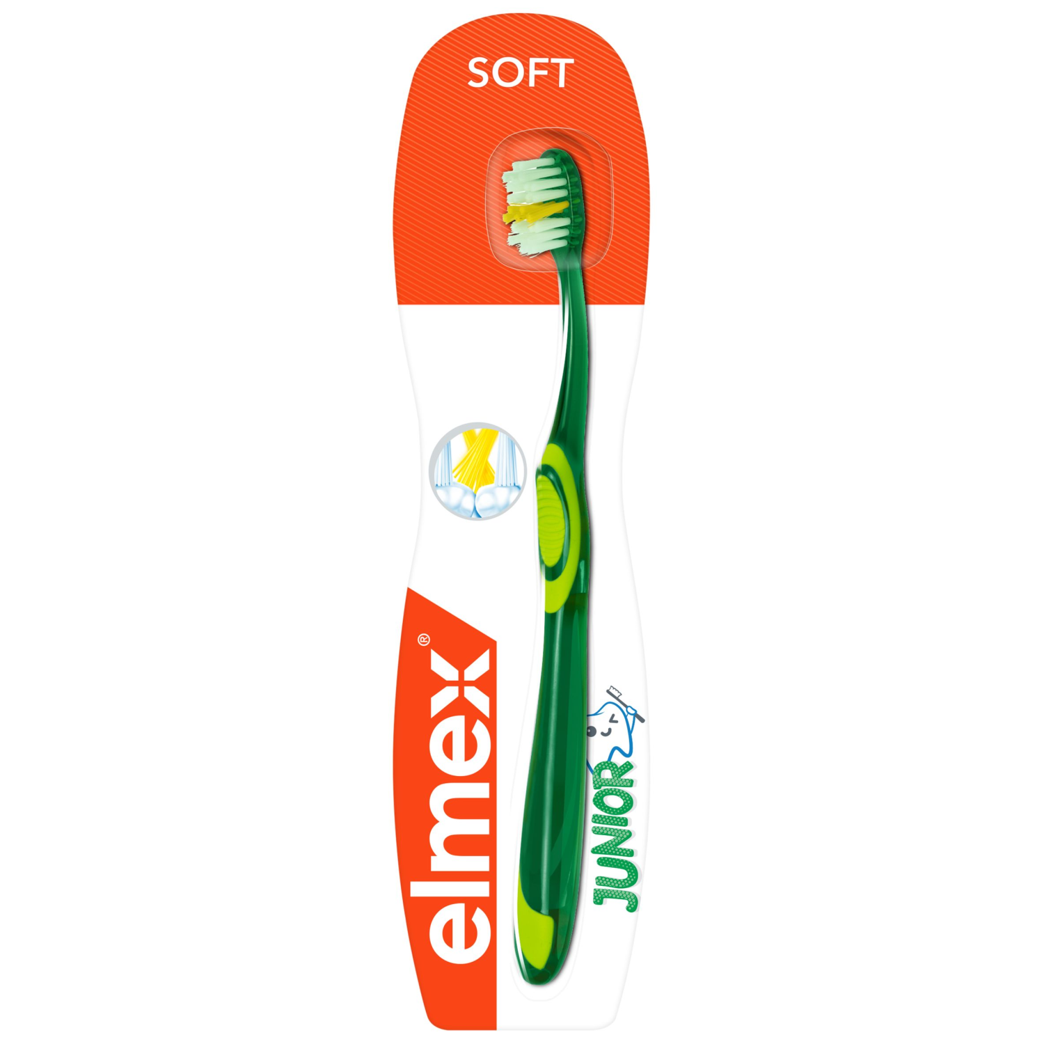 Elmex Junior зубная щетка для детей 6-12 лет мягкая, 1 шт.